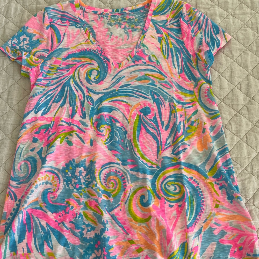 NWOT! Lilly Pulitzer Etta Short Sleeve Top